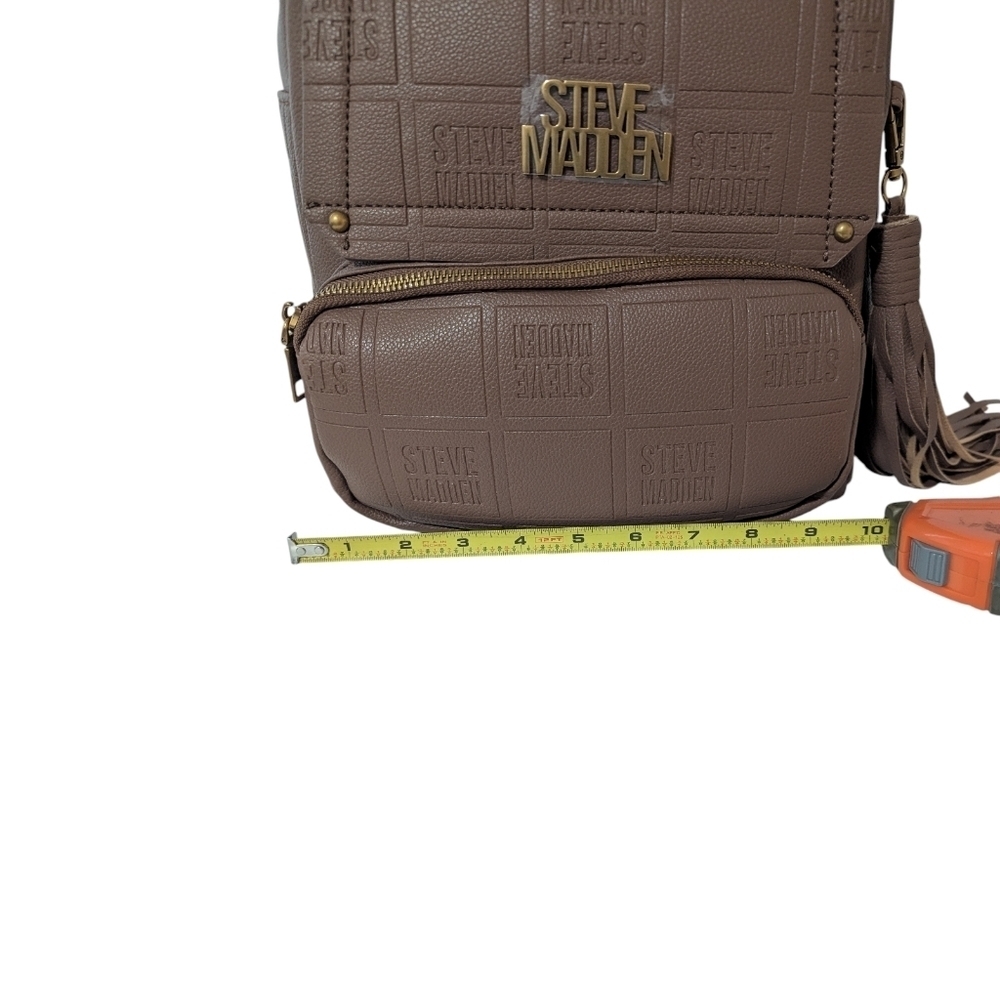 Steve Madden Chocolate Brown Backpack with Fringe - Picture 13 of 13